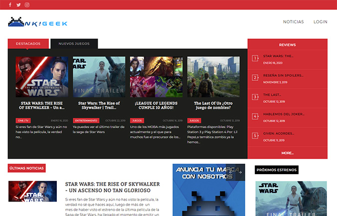 Revista, Pagina web ecuador